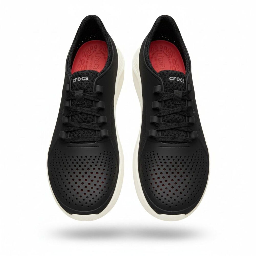 Crocs LiteRide Pacer Mens 11 Sneakers 204967 Lace Up Comfort Shoes